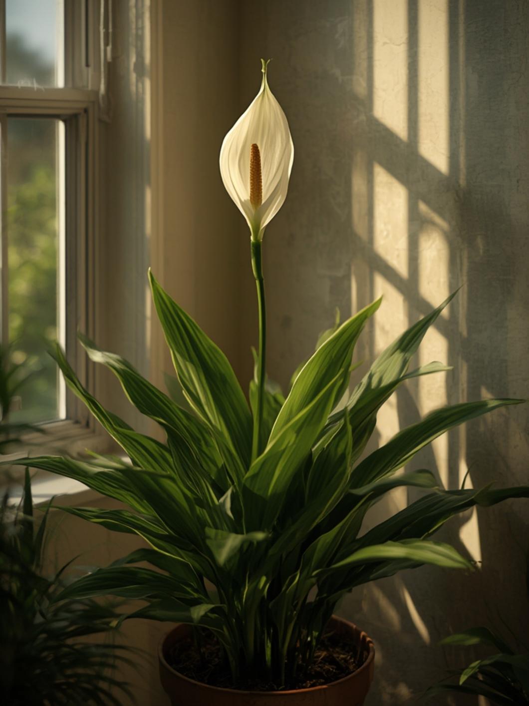 Peace lily plant